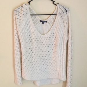 White sweater with faint sparkles